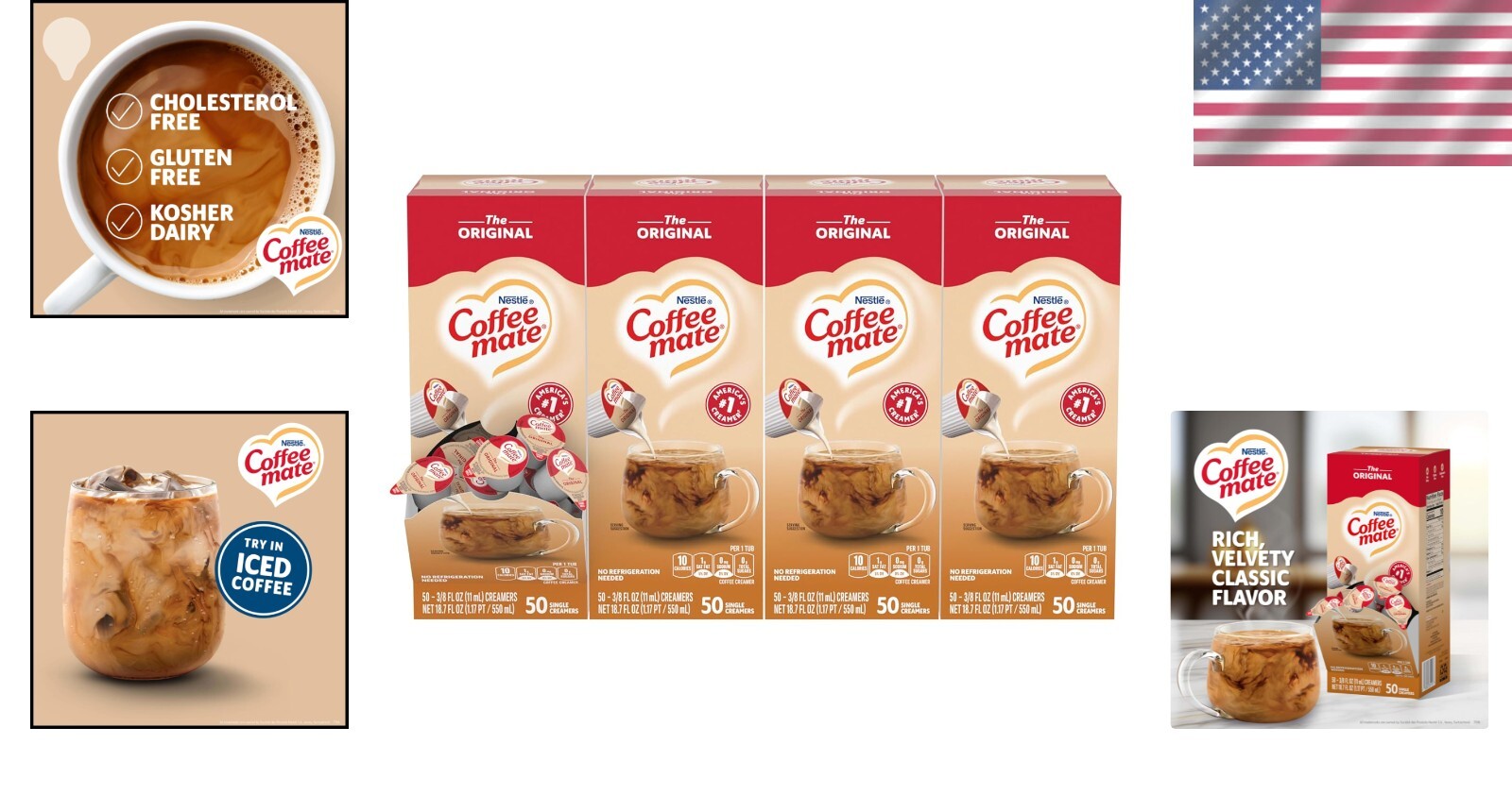 Kosher Dairy  Liquid Creamer Singles - 200 Tubs, Perfect for Coffee