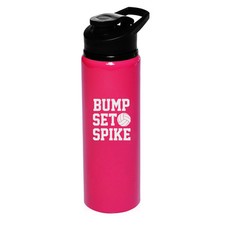 Botella de agua deportiva de aluminio de 25 oz juego de cantimplora de viaje Spike Voleibol