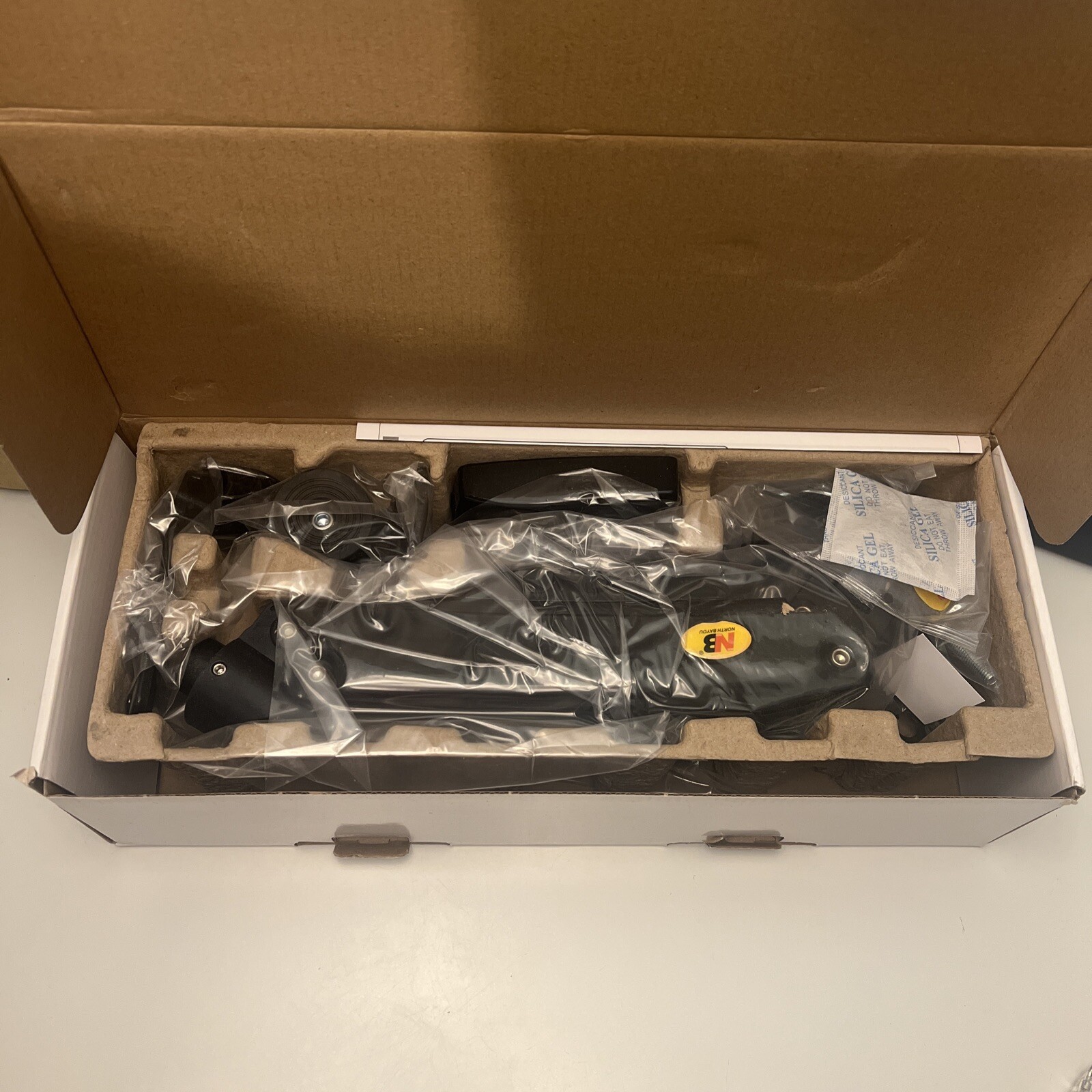 North Bayou F80 (S80) Monitor Desk Arm Mount/Stand (VESA 75 or 100) in Black