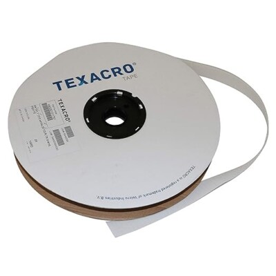 Velcro USA TEXACRO Adhesive-Backed Hook-Side Only: 1'' x75 ft. White