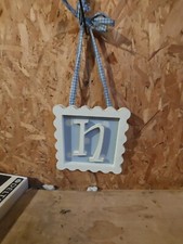 Wood Letter "n" Bedroom Wall Art - Blue Nursery