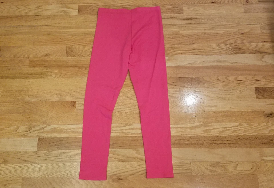 New Girls Faded Glory Leggings Stretch Pants Hot Pink XL 14/16 Cotton Spandex - Image 4 of 4