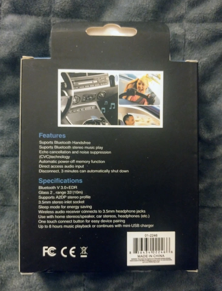 Diamond Visions Car Bluetooth Audio Receiver, 3.5 mm adapter - Image 3 of 4