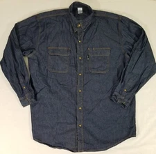 Revco Black Stallion Denim 8oz FR Welding Blue Snap Button Shirt (2XL) (FS8-DNM)