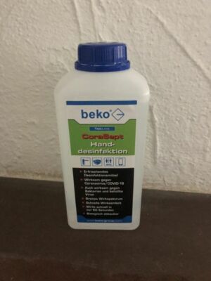 Beko Tecline CoraSept Hand Desimfektion 1 Liter Flasche 