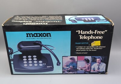 1993 Maxon Hands-Free Telephone MCP-50 Landline NEW Headset Landline 90s Y2k 
