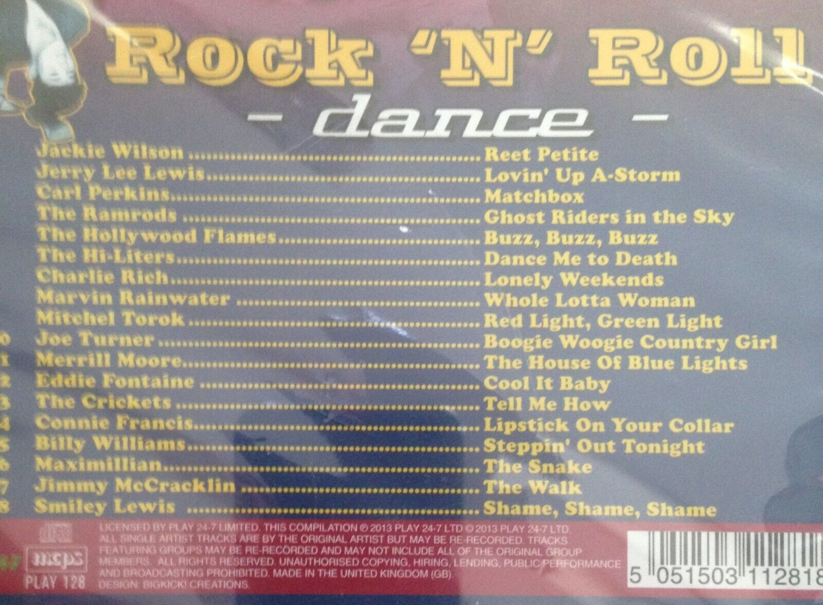 Rock N Roll Dance [Remastered] by Various Artists (CD, Oct-2013, Play 24-7)