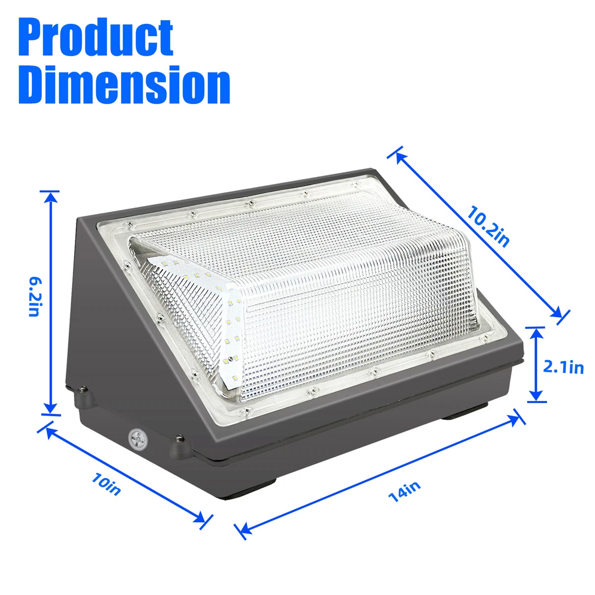 LED Wall Pack 1000W Equivalent 150 Watt Outdoor Wall Mounted