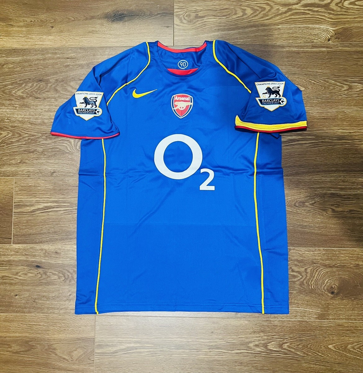 2004/05/06 Arsenal Away Shirt Jersey No.10 Bergkamp Size 2XL 2004/05/06 Arsenal Away Shirt Jersey No.10 Bergkamp Size 2XL