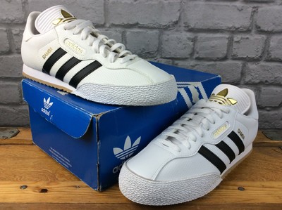 ADIDAS MENS UK 7 EU 40 2/3 SAMBA OG WHITE BLACK GOLD TRAINERS LEATHER C |  eBay