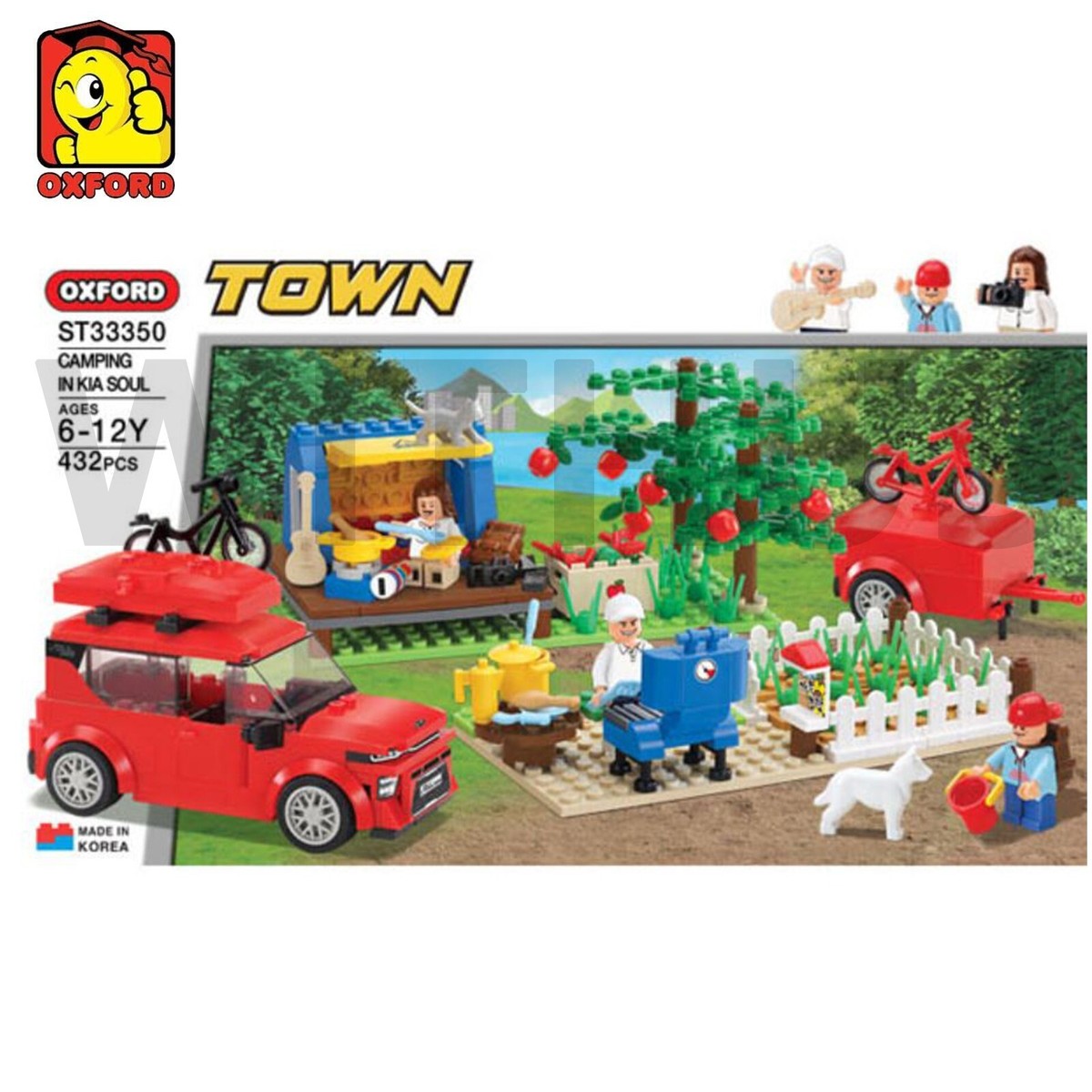 Oxford ST33350 Camping In Kia Soul Brick Building Figures