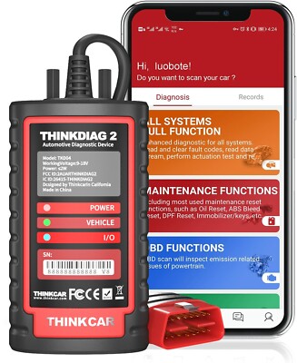 2026 THINKDIAG 2 OBD2 Scanner Car Diagnostic Tool Bidirectional ECU Coding CANFD