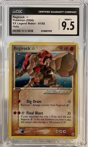 Regirock ★ graded CGC 9.5 for sale on eBay