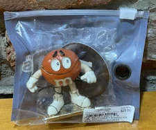 ORANGE M&M MONET JEWELRY TRINKET BOX PRETZEL CHARM ENAMELED NWT $25