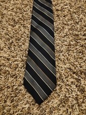 Richman Neck Tie Adult Mens Blue Striped Necktie