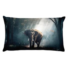 Elephant Forest, Rectangular Pillow