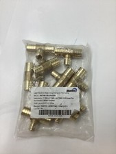 Pack of 10 Bluefin Lead Free ECO Brass Crimp 1" PEX x 1" PEX x 3/4" PEX DZR Tee