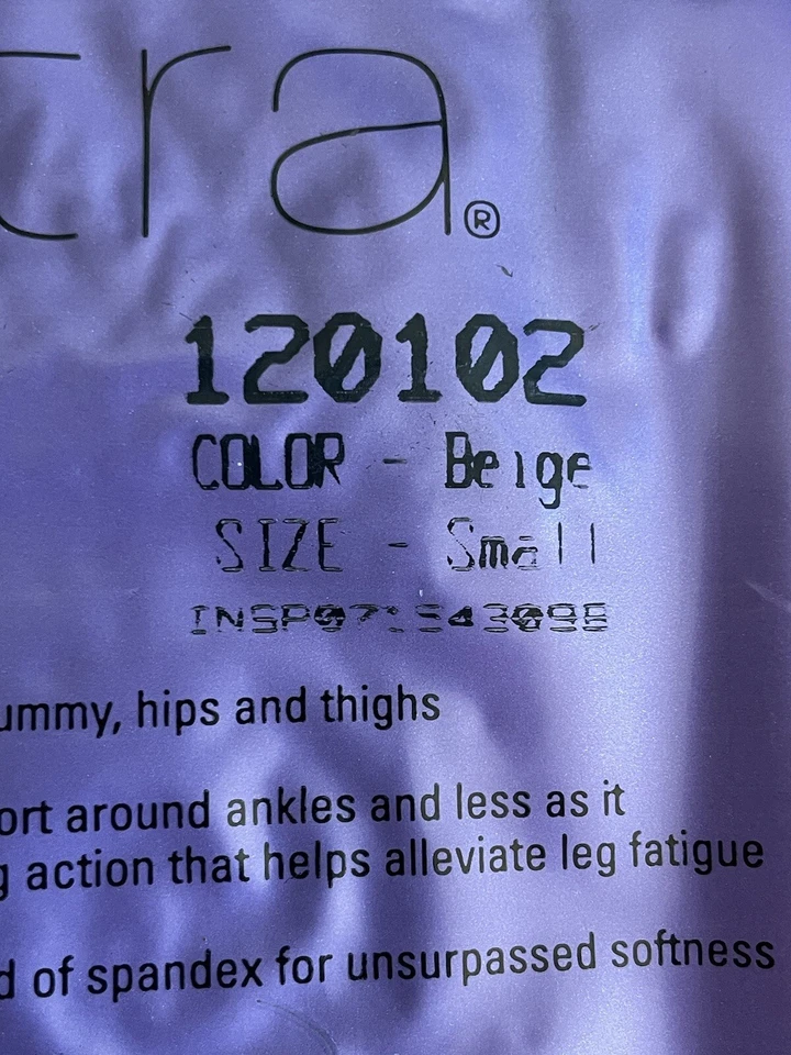 Silkies Sheer Renu Pantyhose Small Black And Ultra Control Top Panty Small Beige - Image 4 of 4