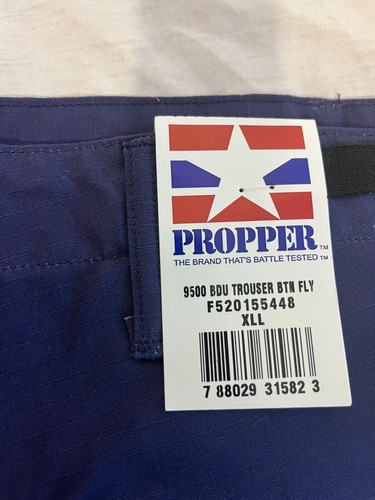 NEW Propper 9500 BDU Trouser Button Fly Men's Size XL Long Navy Blue Tac Uniform - Picture 8 of 11