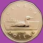 Photo of a 1989 Canada Loonie from an eBay listing that sold on Jul 11, 2026