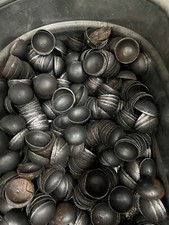 Pack Of 100 STEEL PIPE CAPS 3 1/2  WELD ON PIPE FENCE BRAND NEW.