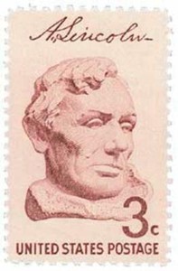 1959 Bust of Lincoln 3 cents US Postage Stamp Scott #1114  MINT
