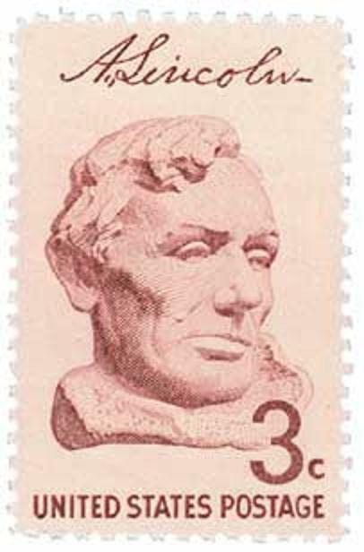 1959 Bust of Lincoln 3 cents US Postage Stamp Scott #1114  MINT