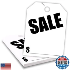 Versa-Tags Car Mirror Hang Tags - 8.5" x 11.5", Slogan-Sale, Pack of 50, Perf