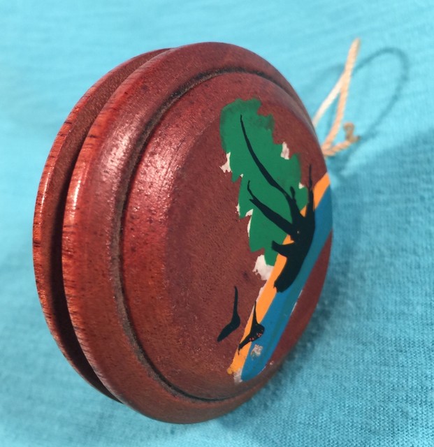 Vintage Yo Yo El Salvador Latin American Wood Souvenir Toy yoyo eBay