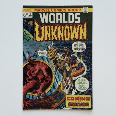 Vintage Marvel Comics 1973 Worlds Unknown First Issue #1  VF