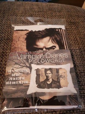 The Vampire Diaries Pillow Case New Damon Salvatore 100% Polyester