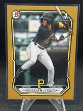 Topps 2024 Bowman Chrome Paper Edward Florentino 1st Gold Refractor BPA-EF /50