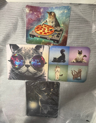 Marvin the Martian plus 4 Individual Mouse Pads For Cat lovers - as a set