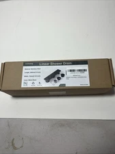 Webang 12” Linear Shower Drain Stainless Steel Matte Black NEW