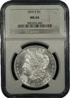 1879-S Morgan Silver Dollar, San Francisco Mint Issue, NGC MS64 - C19