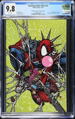 AMAZING SPIDER-MAN #32 TAKASHI OKAZAKI SPIDER-PUNK Virgin MCFARLANE CGC 9.8