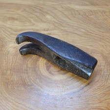 Old Used Tool Antique 1 13oz Farrier's Curved Claw Hammer Head 5-1/4"