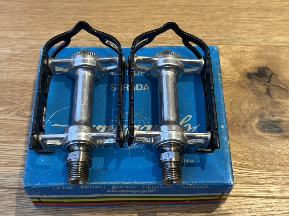 Pédales Campagnolo Super Record Vintage, Pour Pièces Ou Réparation, Eroica