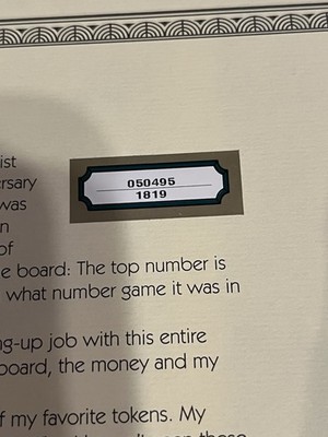 Monopoly 60th Anniversary Board Game (Limited Edition) for sale