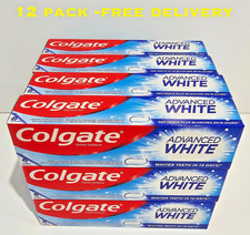 Colgate Advanced White Toothpaste 100ml x12 | Whitening Toothpaste | Free Post 14.41 per litre