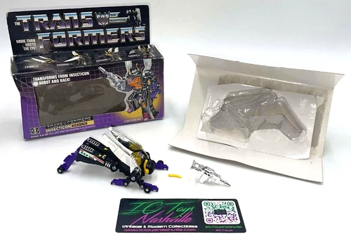 Vintage 1985 Hasbro G1 Transformers KICKBACK Action Figure w/ Box PLEASE READ!!!
