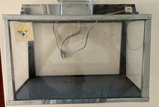 Aquarium Terrarium Stainless Steel Frame Slate Bottom w Light Fixture 5-Gallon