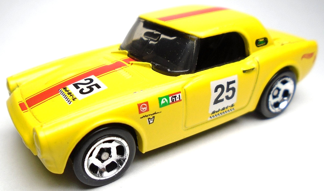 2024 HOT WHEELS HW RACE DAY HONDA S800 RACING 25 YELLOW 1:64 DIECAST 2 1/2" CAR