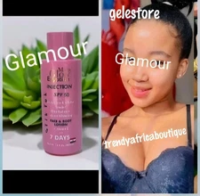 X 1 Mega Glow Egyptian face & body lotion spf 50. 400ml x 1