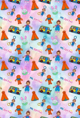 MS RACHEL Birthday Gift Wrap - Miss Rachel Wrapping Paper - Ms Rachel Wrapping