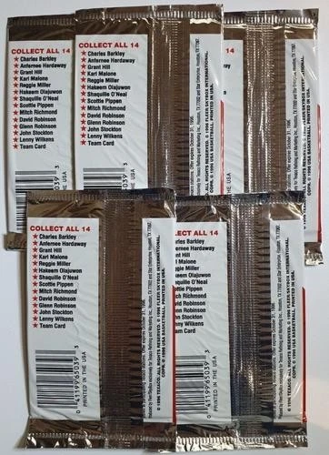 Skybox Team 1996 baloncesto EE. UU. lote sellado de fábrica de 5 paquetes - Dream Team II Foto 2 de 2