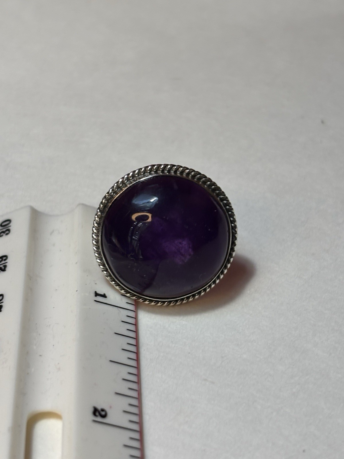 Amethyst Cabochon Ring - image 3