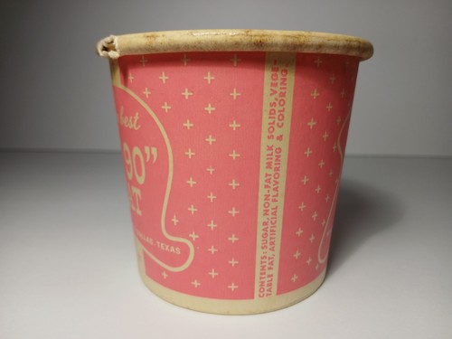 1940s Vintage Ice Cream Advertising Container Gay Treat Ice Cream Dallas Texas - Picture 14 of 23