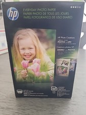 HP Genuine Everyday Photo Paper 100 Sheets 4x6 Glossy Sealed Creations NEW