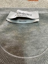Saint Laurent Gray Crew Neck Sweaters for Men for sale | eBay